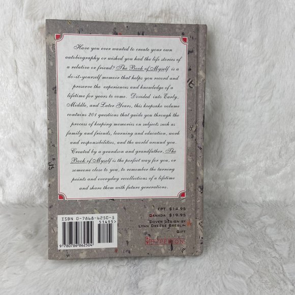The Book of Myself (1st Edition): A Do-It-Yourself Autobiography in 201 Question - Picture 8 of 9